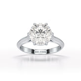 3 CT Solitaire Engagement Lab Grown Diamond Ring - Jama Jewels